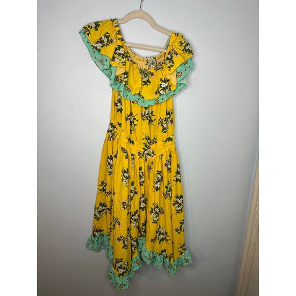 Matilda Jane Brilliant Daydream Hooked on a Feeling Floral Dress Size Large Midi - Picture 3 of 6